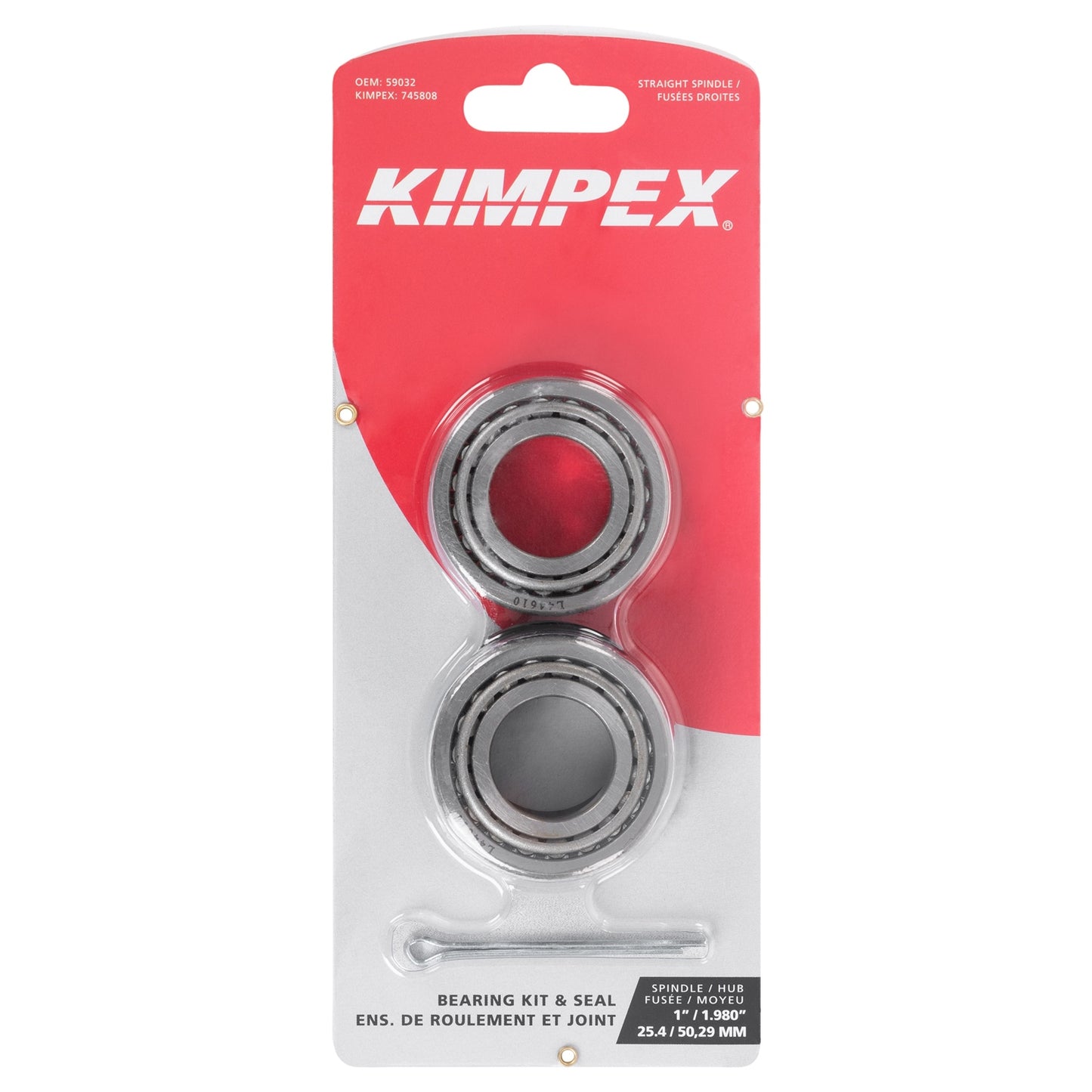 Kimpex 745808 Trailer Wheel Bearing Kit