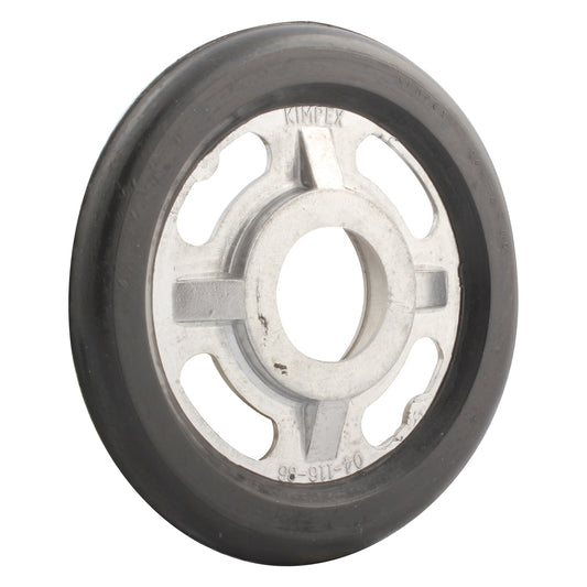 Kimpex 298322 Idler Wheel Aluminum Rubber 6"