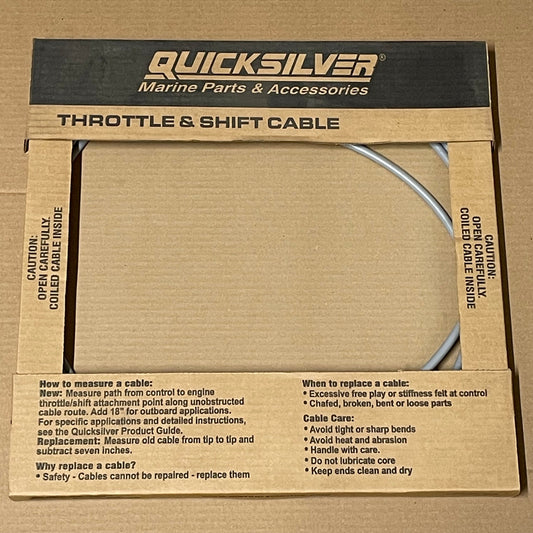 Mercury Marine 8M0082488 Quicksilver Throttle and Shift Cable 15'