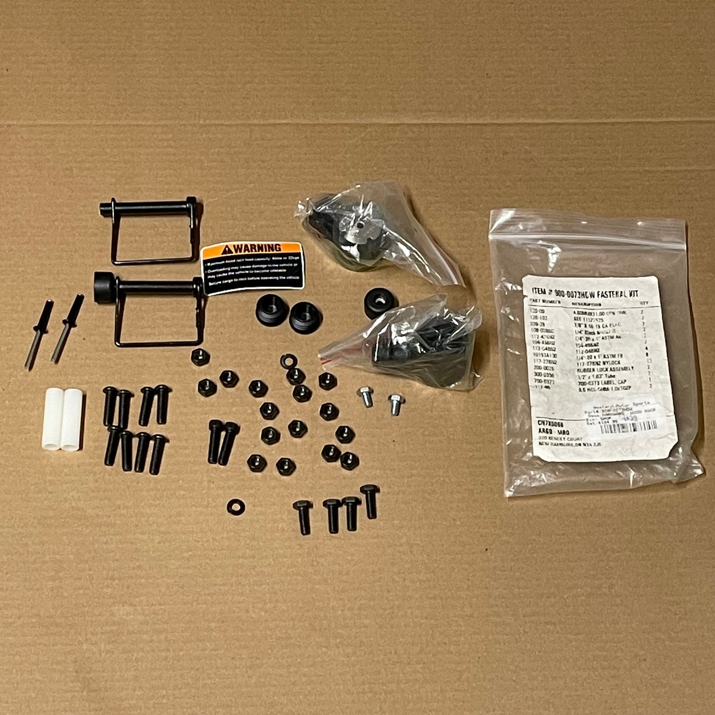 Argo 900-0073HDW Hood Rack Hardware