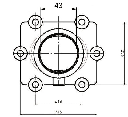 Kimpex 301739 Carburetor Adapter Mounting Flange