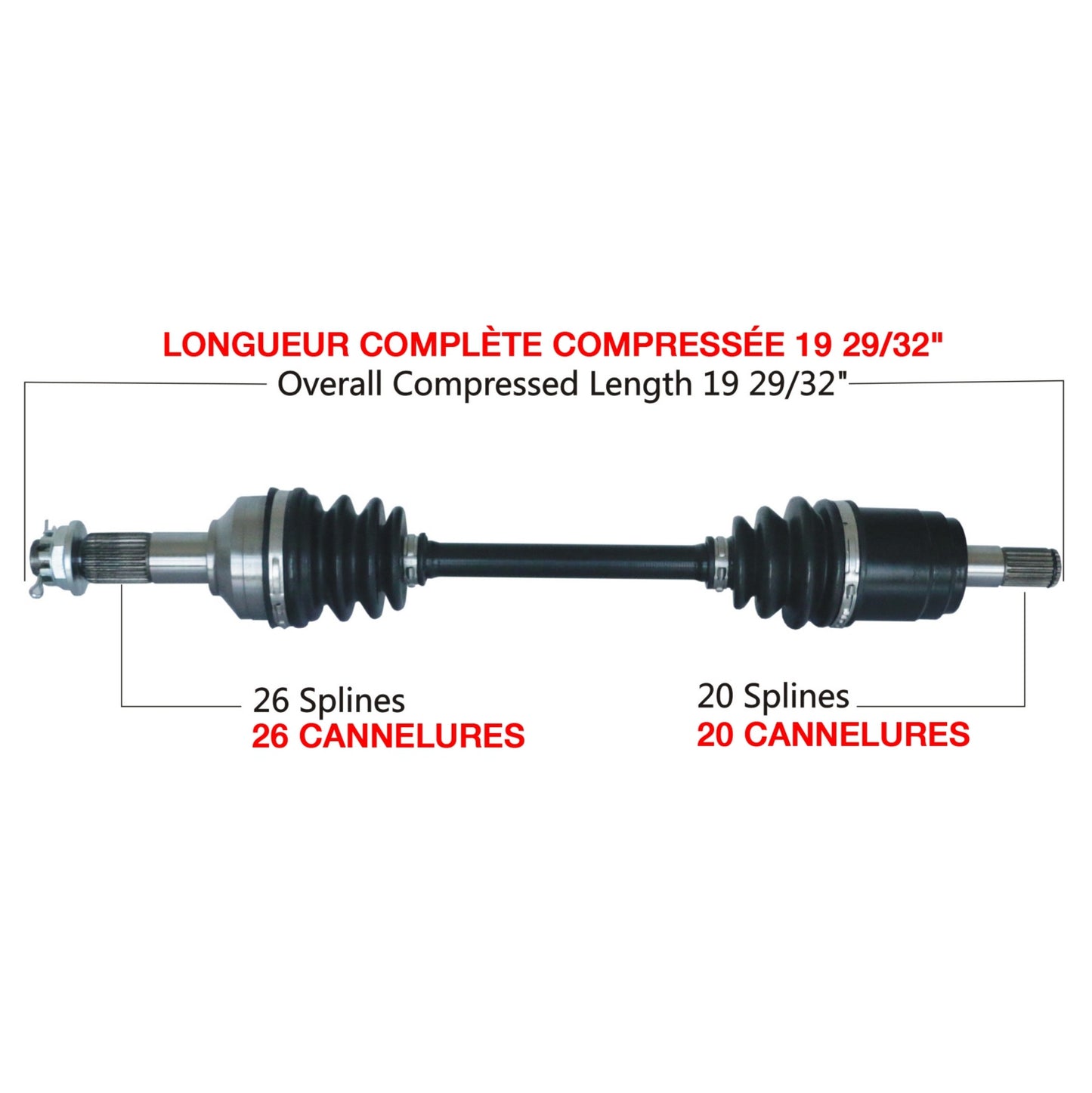 TrakMotive HON-7029 Axle