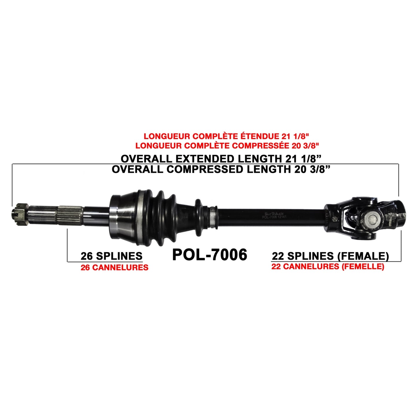 Trakmotive POL-7006 Axle